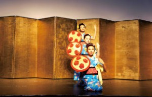 可愛らしい花笠音頭