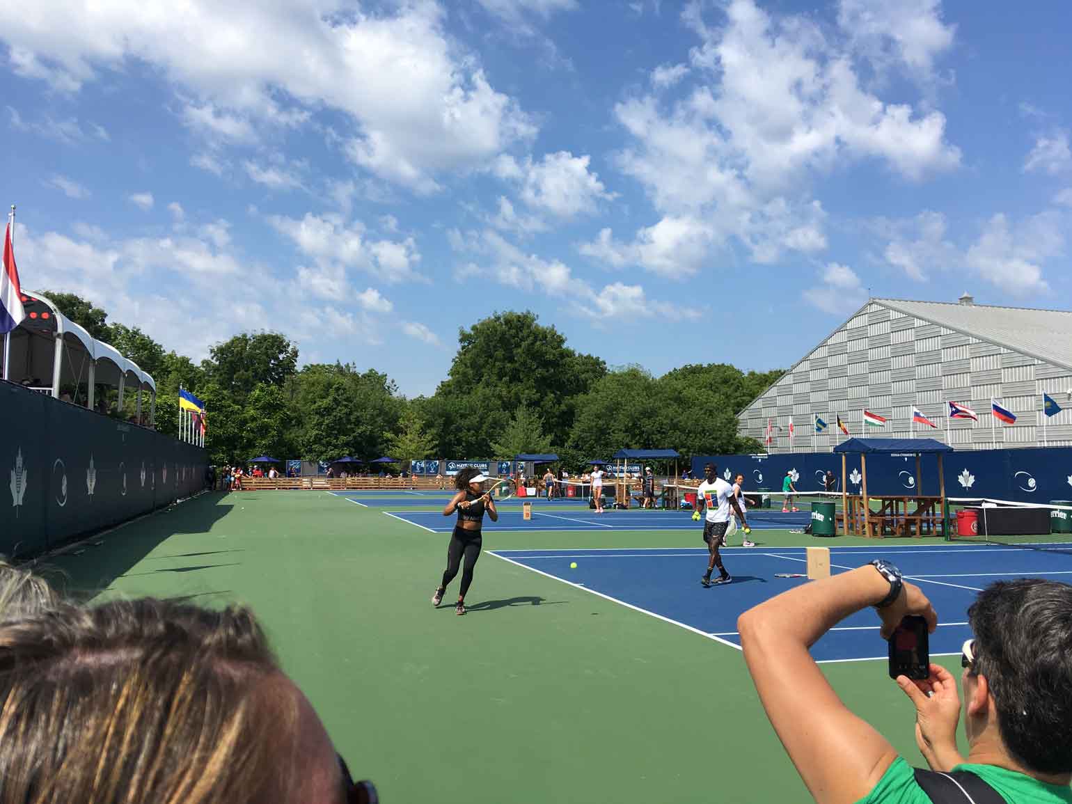 大坂選手のフォアハンド