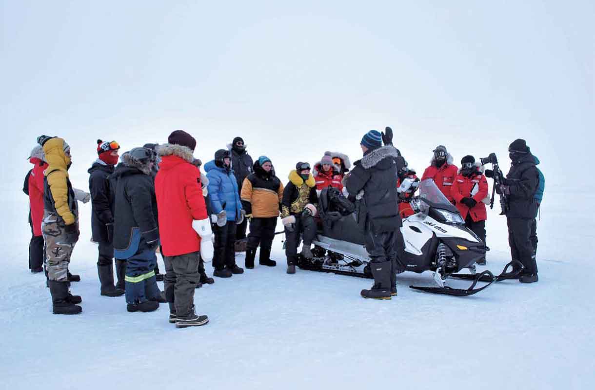 海氷上での研修