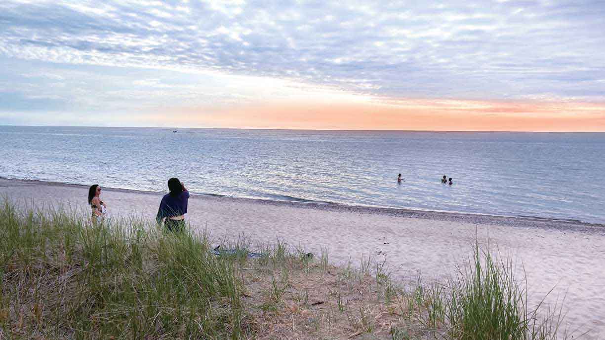 ステーション・ビーチの夕暮れ